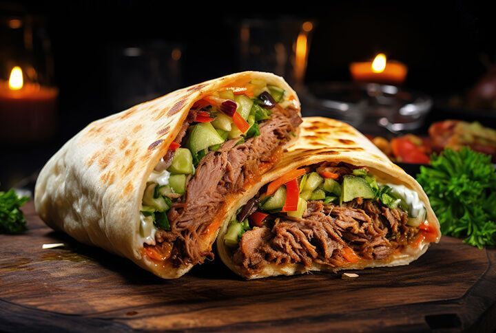 Döner frisch vom Drehspieß bei Davran